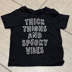 Kids Black Graphic Tee